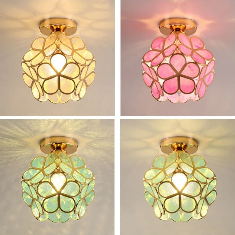 Scandinavische Bloemblad Plafondlamp voor de Gang - Elegante Verlichting voor Gang en Slaapkamer