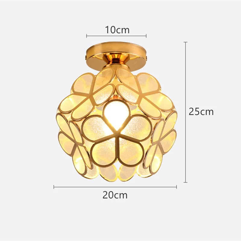 Scandinavische Bloemblad Plafondlamp voor de Gang - Elegante Verlichting voor Gang en Slaapkamer