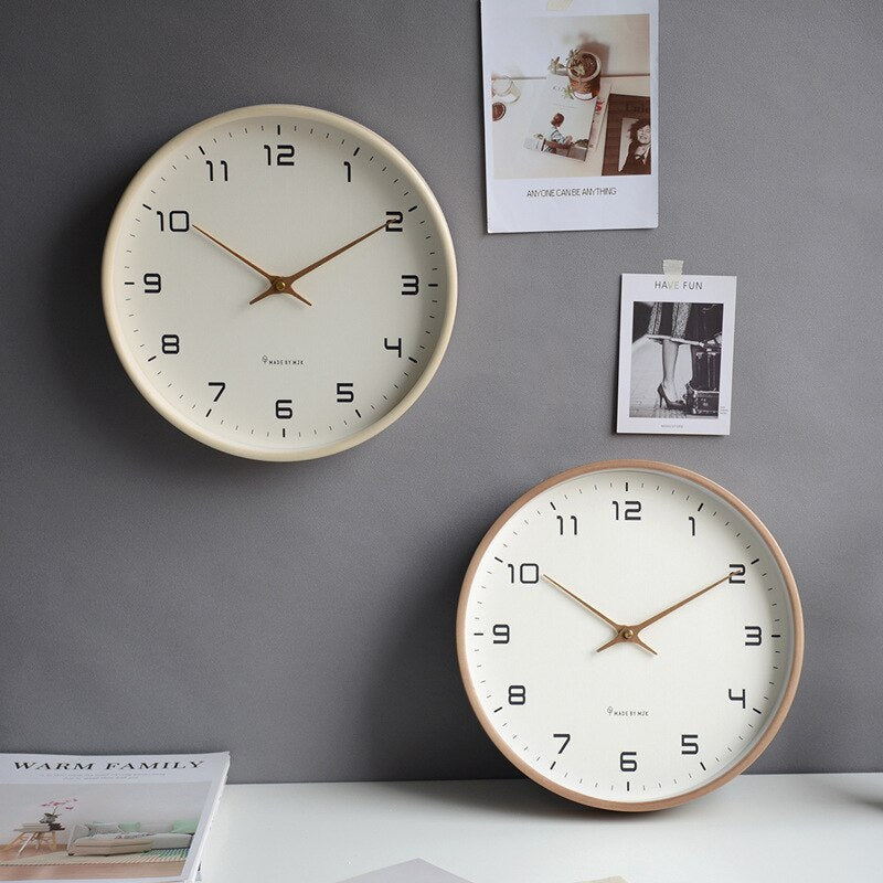Scandinavische houten wandklok – Elegant minimalisme
