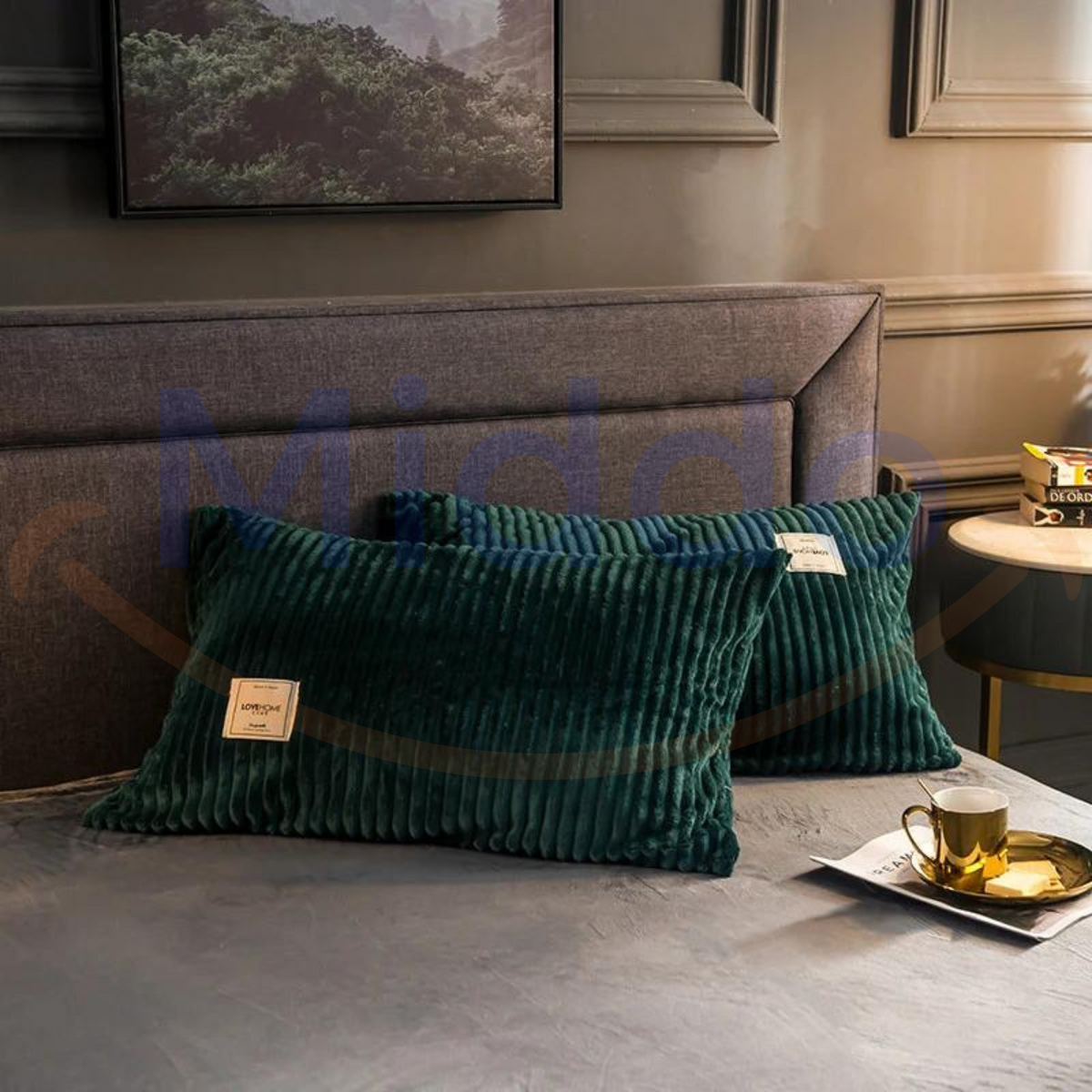 Set van 2 fluweelzachte fleece kussenslopen – Heerlijk zacht en warm