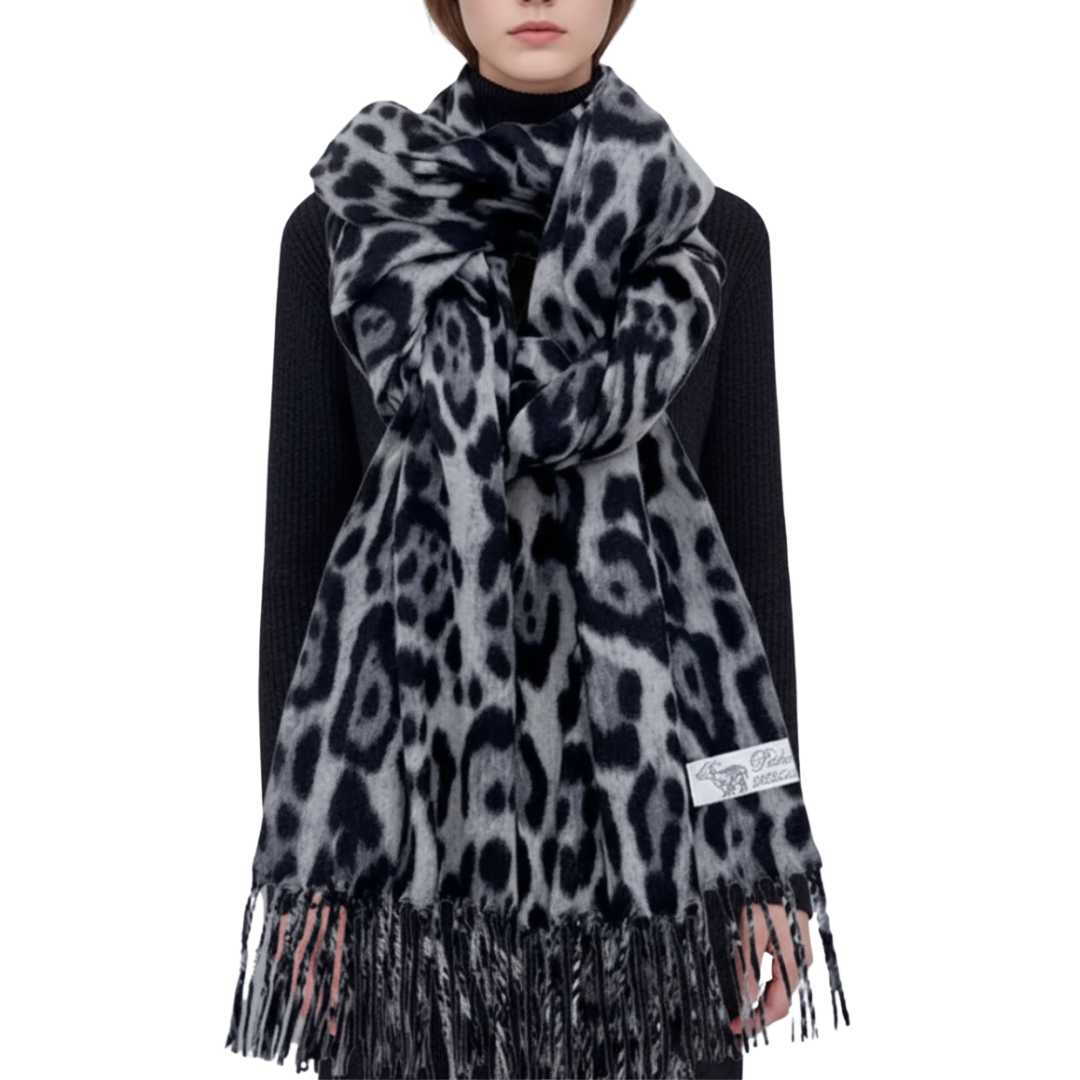 Sjaal met luipaardprint
