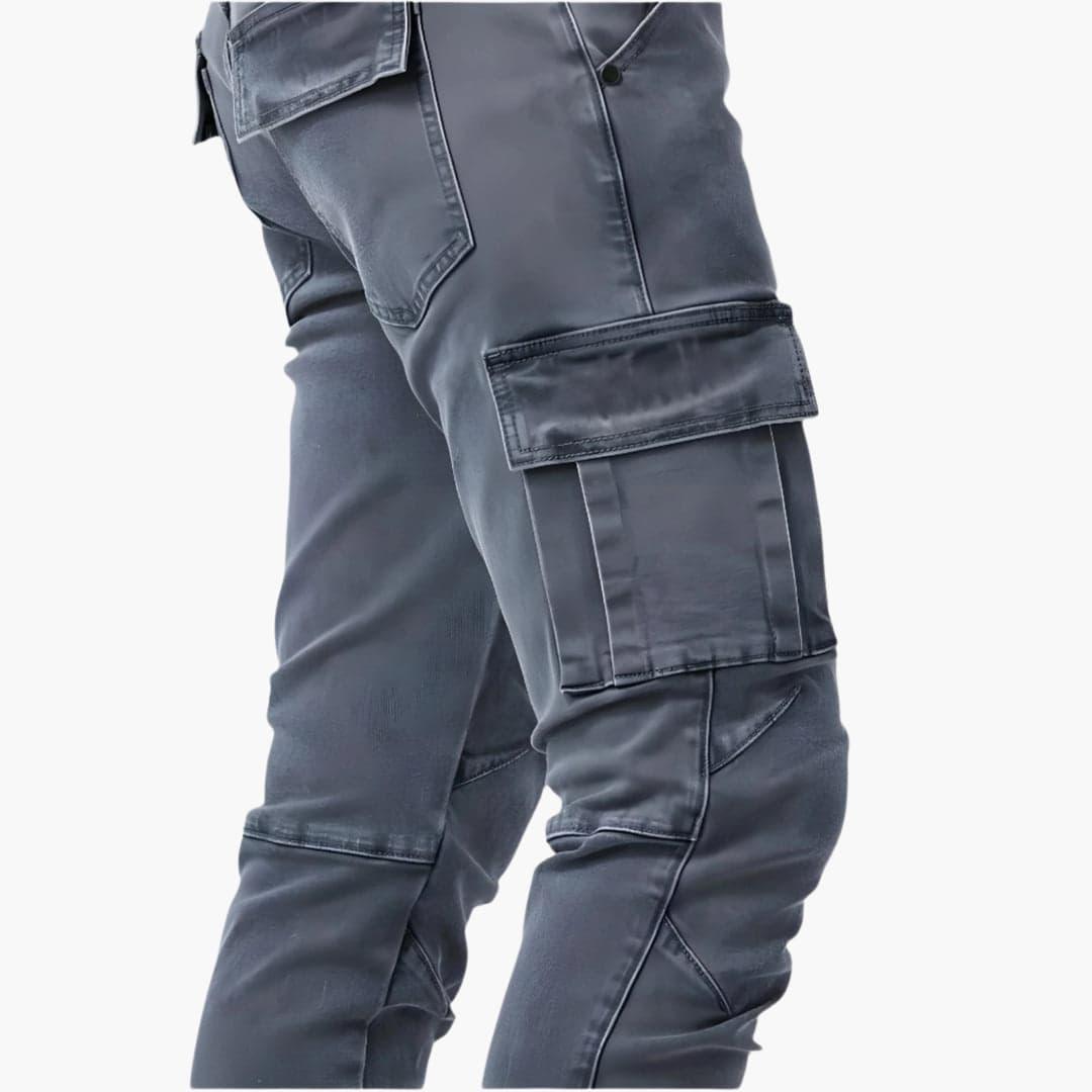 Slim fit cargobroek voor heren