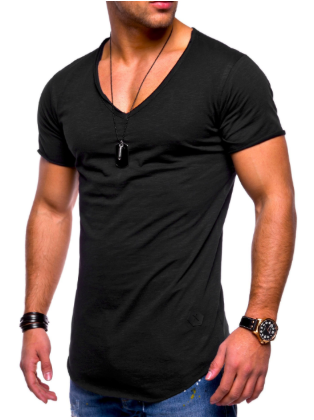 Slim-fit heren T-shirt met V-hals
