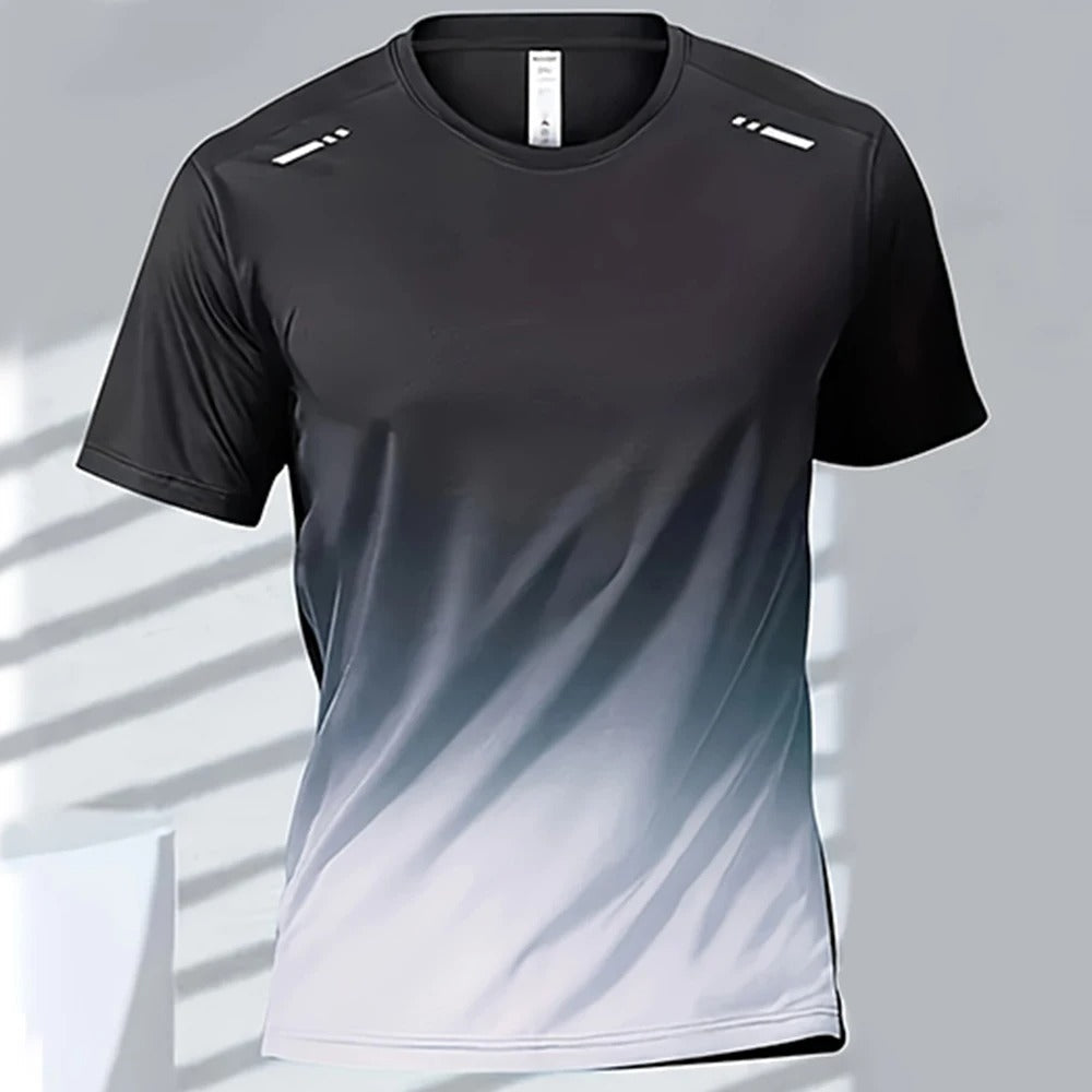 Sneldrogend T-shirt voor heren met verloopdesign