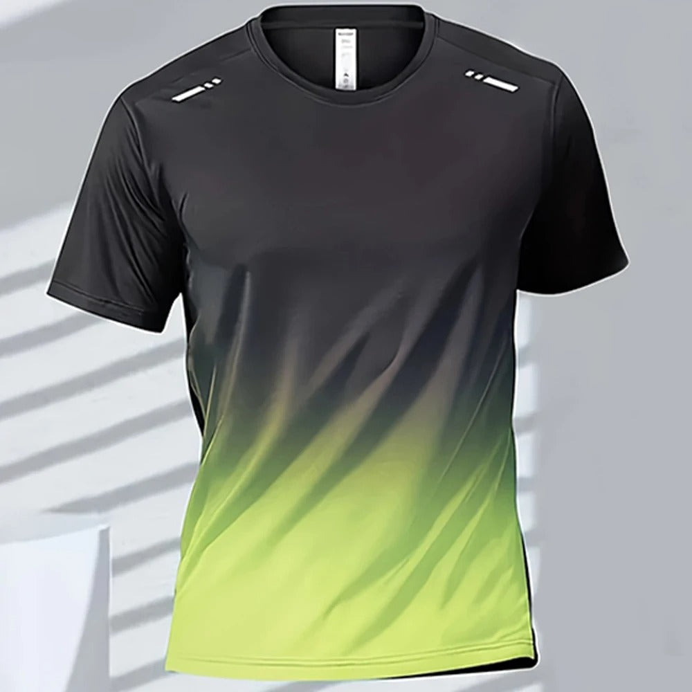 Sneldrogend T-shirt voor heren met verloopdesign