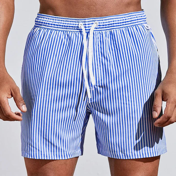 Sneldrogende zwemshort voor heren met elastische taille - casual