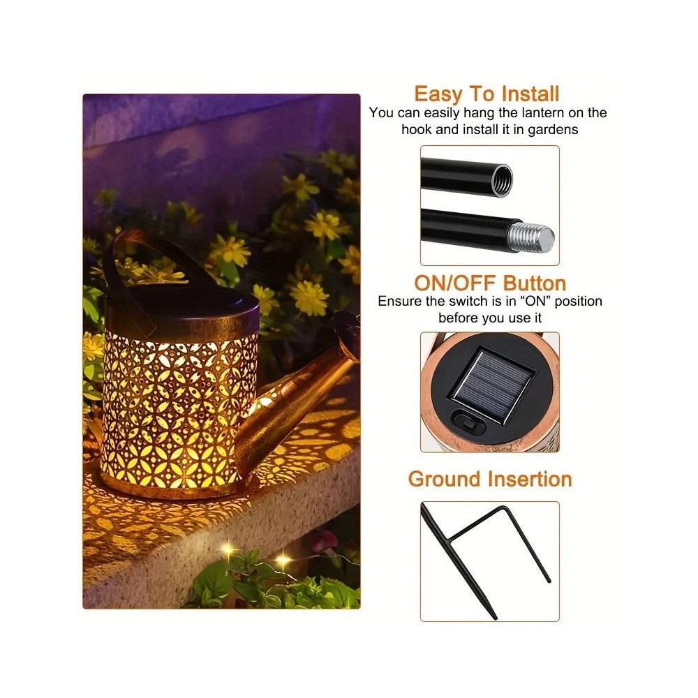 Solar LED-tuinverlichting in de vorm van een gieter