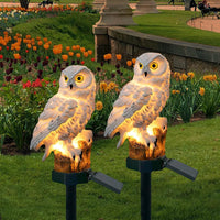 Solar led-tuinverlichting in de vorm van een uil, waterdicht IP65, decoratie met warm wit licht