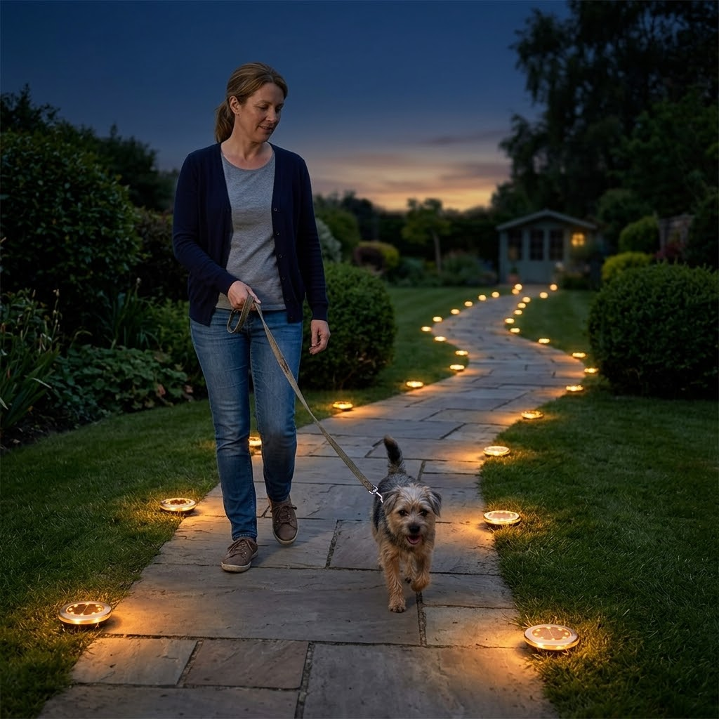 Solar padverlichting met warm licht