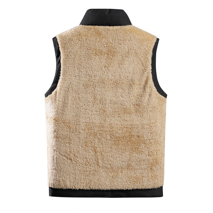 Stijlvolle herenbodywarmer met bontvoering