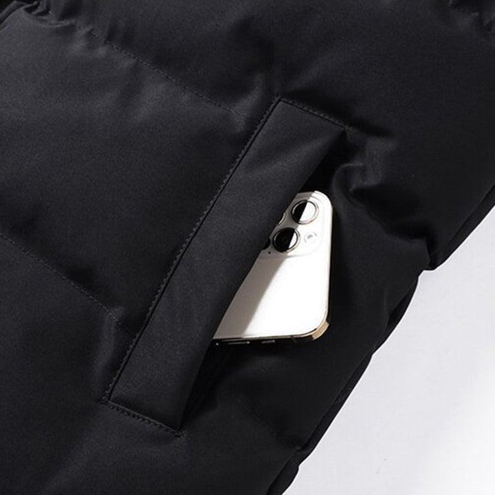 Stijlvolle herenbodywarmer met bontvoering