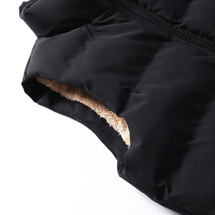 Stijlvolle herenbodywarmer met bontvoering