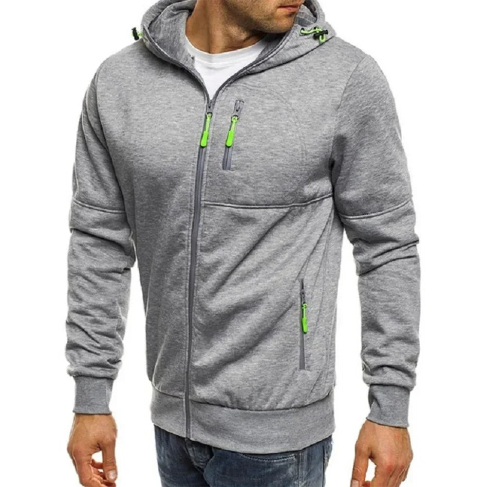 Strak Zwart Heren Sweatvest met Ritssluiting – Stijlvol en Comfortabel voor Dagelijks Gebruik en Sport