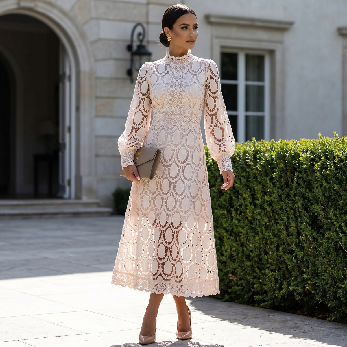 Strakke kanten jurk voor dames | Aansluitende cocktailjurk