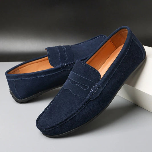 Suède loafers