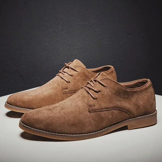 Suede oxford schoenen voor heren
