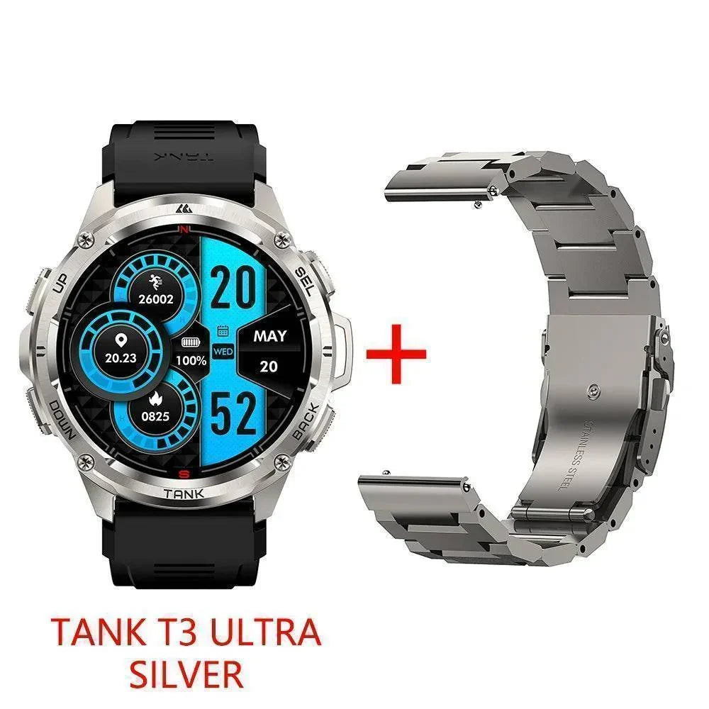 T3 Ultra GPS AMOLED Smartwatch - Robuuste fitnesstracker