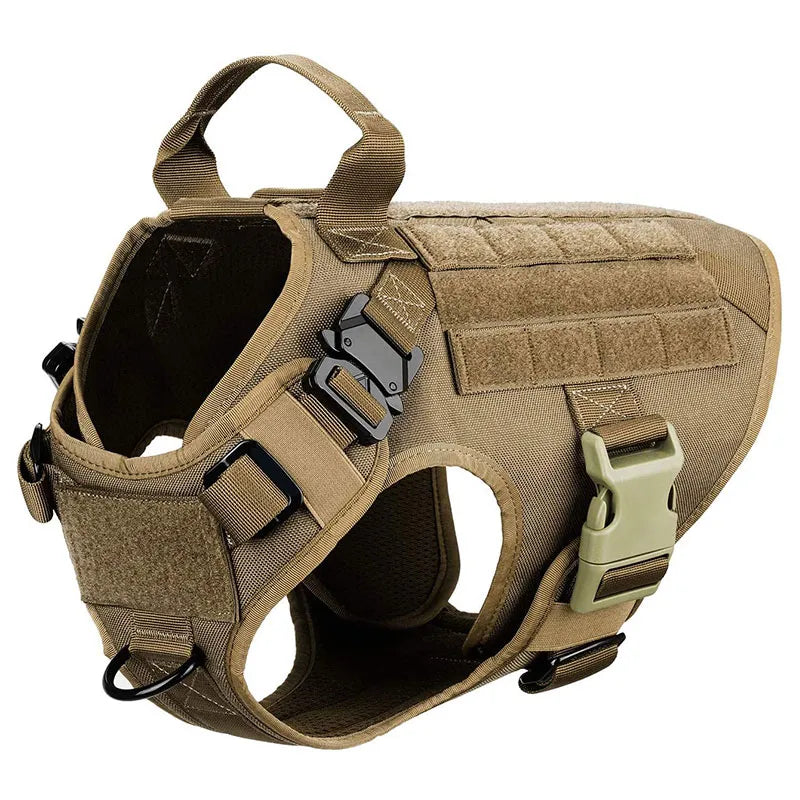 Tactisch anti-trek hondentuig voor training en outdooravonturen