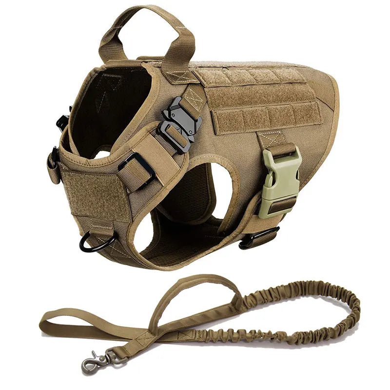 Tactisch anti-trek hondentuig voor training en outdooravonturen