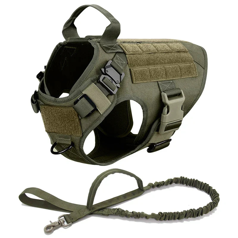 Tactisch anti-trek hondentuig voor training en outdooravonturen