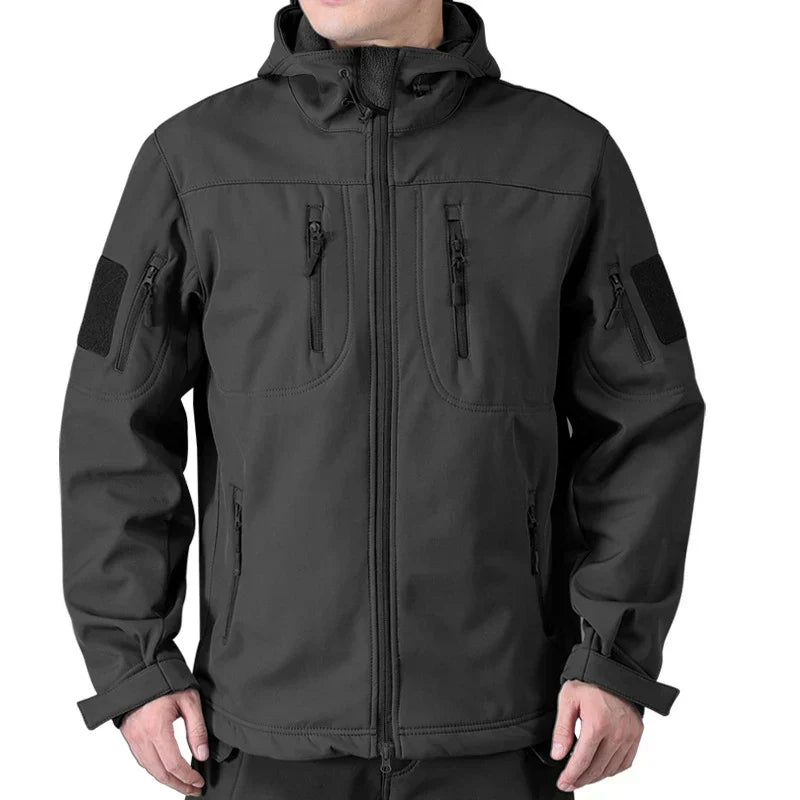 Tactisch Schild | Waterdichte softshell militaire jas voor heren met capuchon