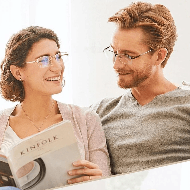 Titanium progressieve leesbril voor ver en nabij