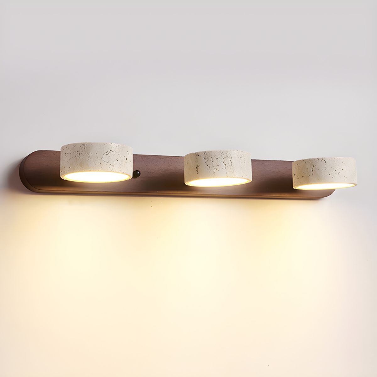 Travertin LED-wandlamp voor architectonische luxe