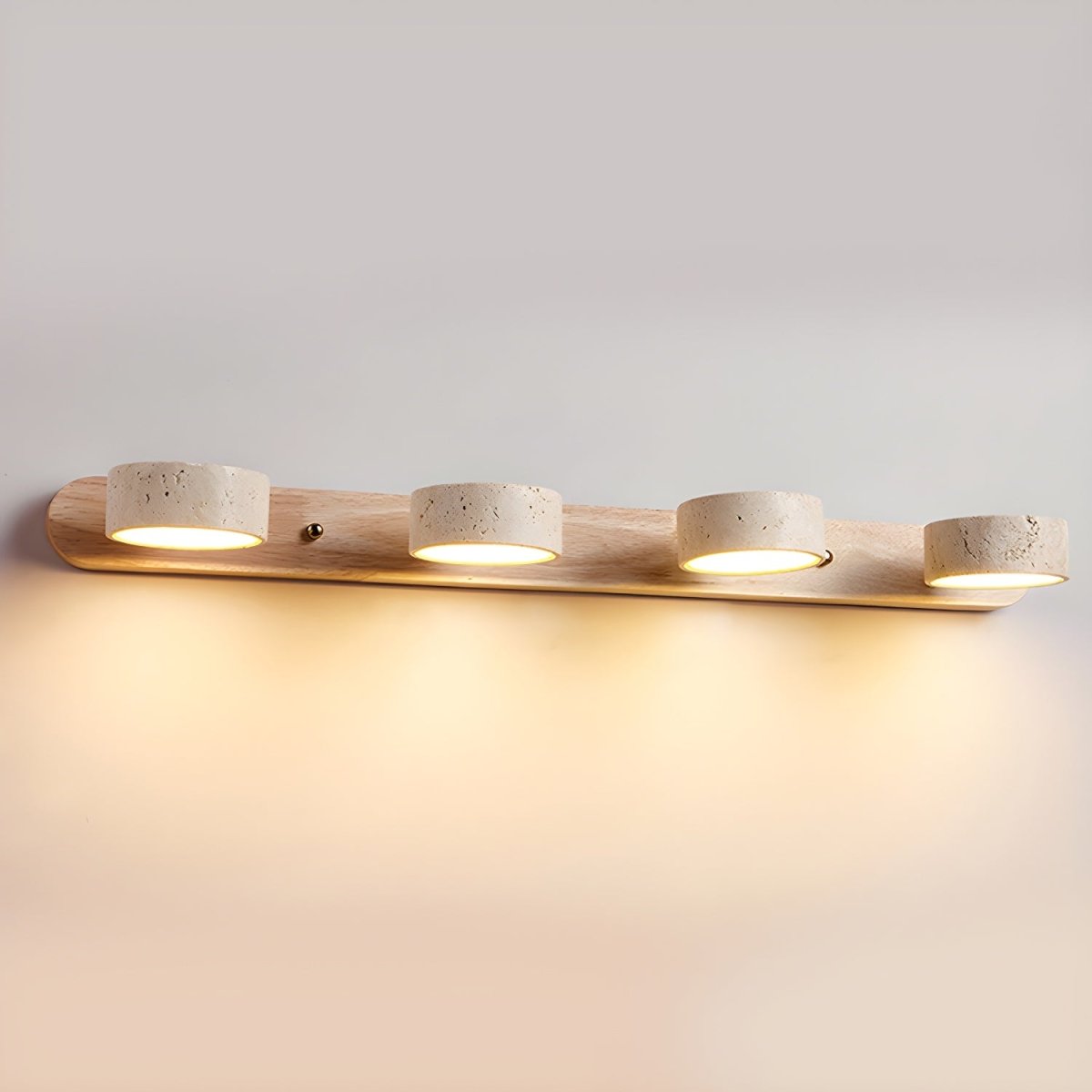 Travertin LED-wandlamp voor architectonische luxe