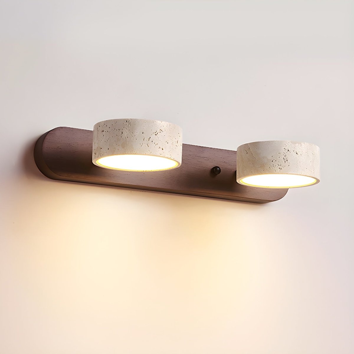 Travertin LED-wandlamp voor architectonische luxe