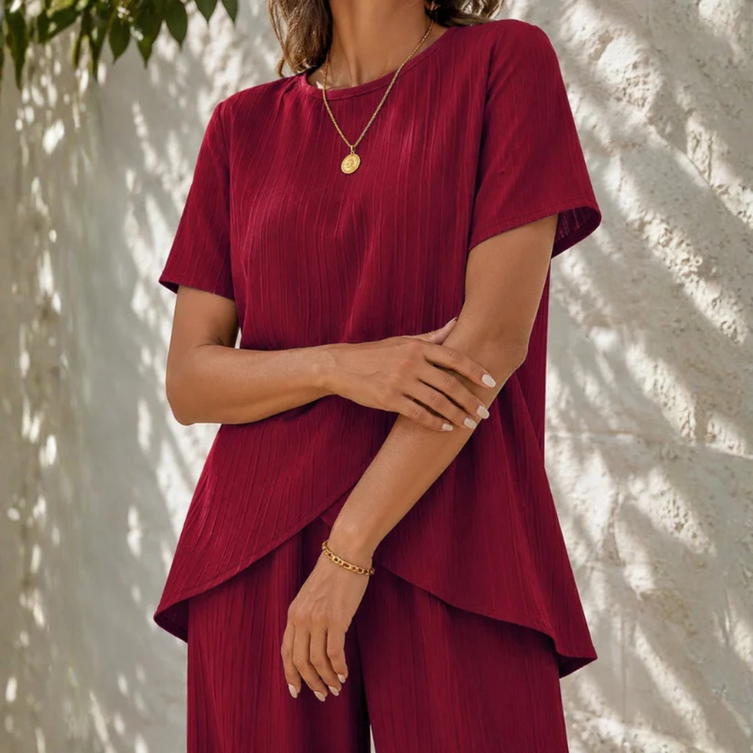 Tweedelige set - Elegant en comfortabel zomerensemble
