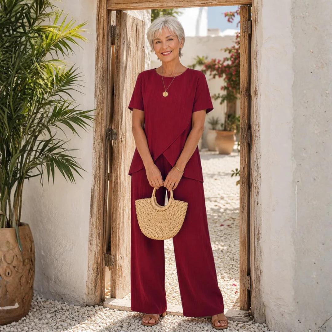 Tweedelige set - Elegant en comfortabel zomerensemble