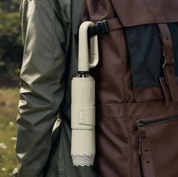 Unisex stormvaste paraplu met reflectoren