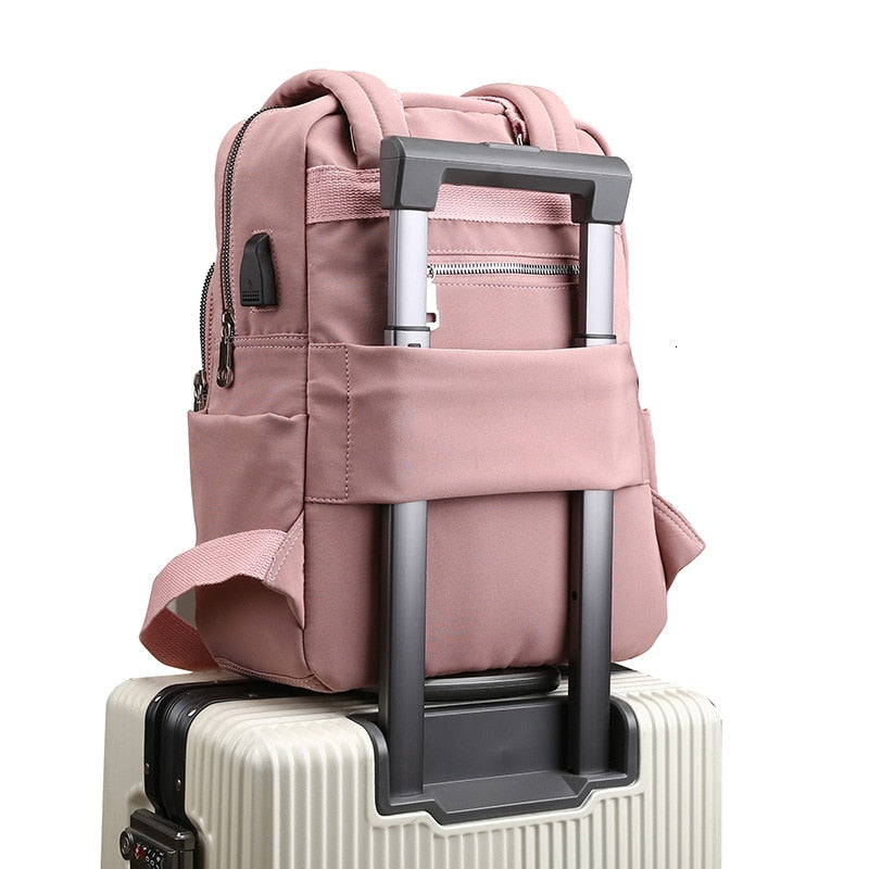 Unisex waterafstotende anti-diefstal rugzak met usb-oplaadpoort