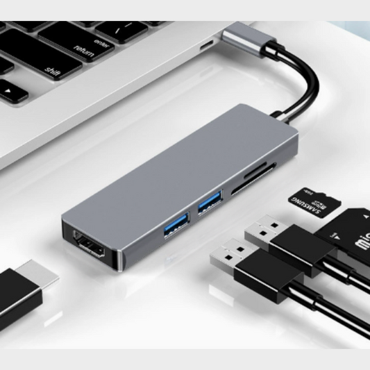 USB-C Hub – Compacte 5-in-1 Oplossing met 4K HDMI