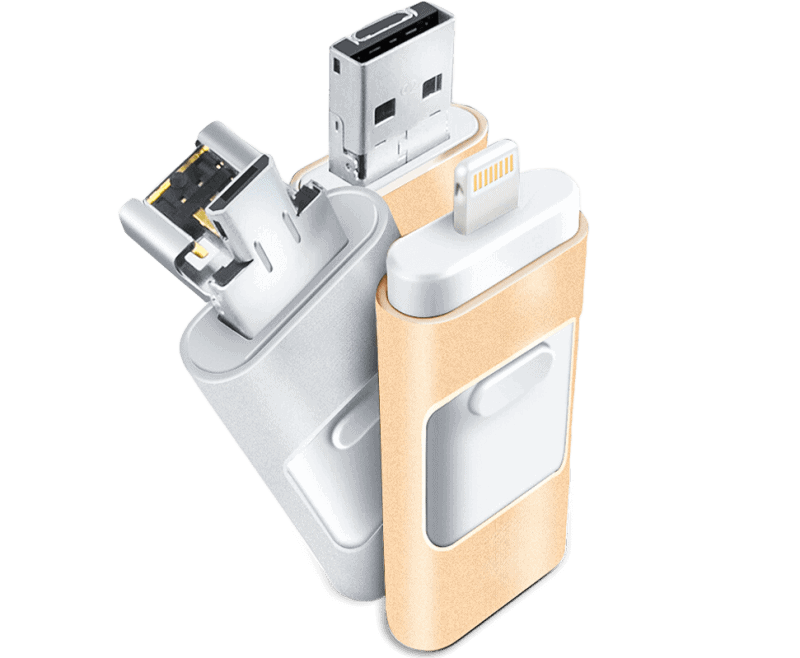 USB-stick voor directe back-up van foto's en video's voor tablet en pc