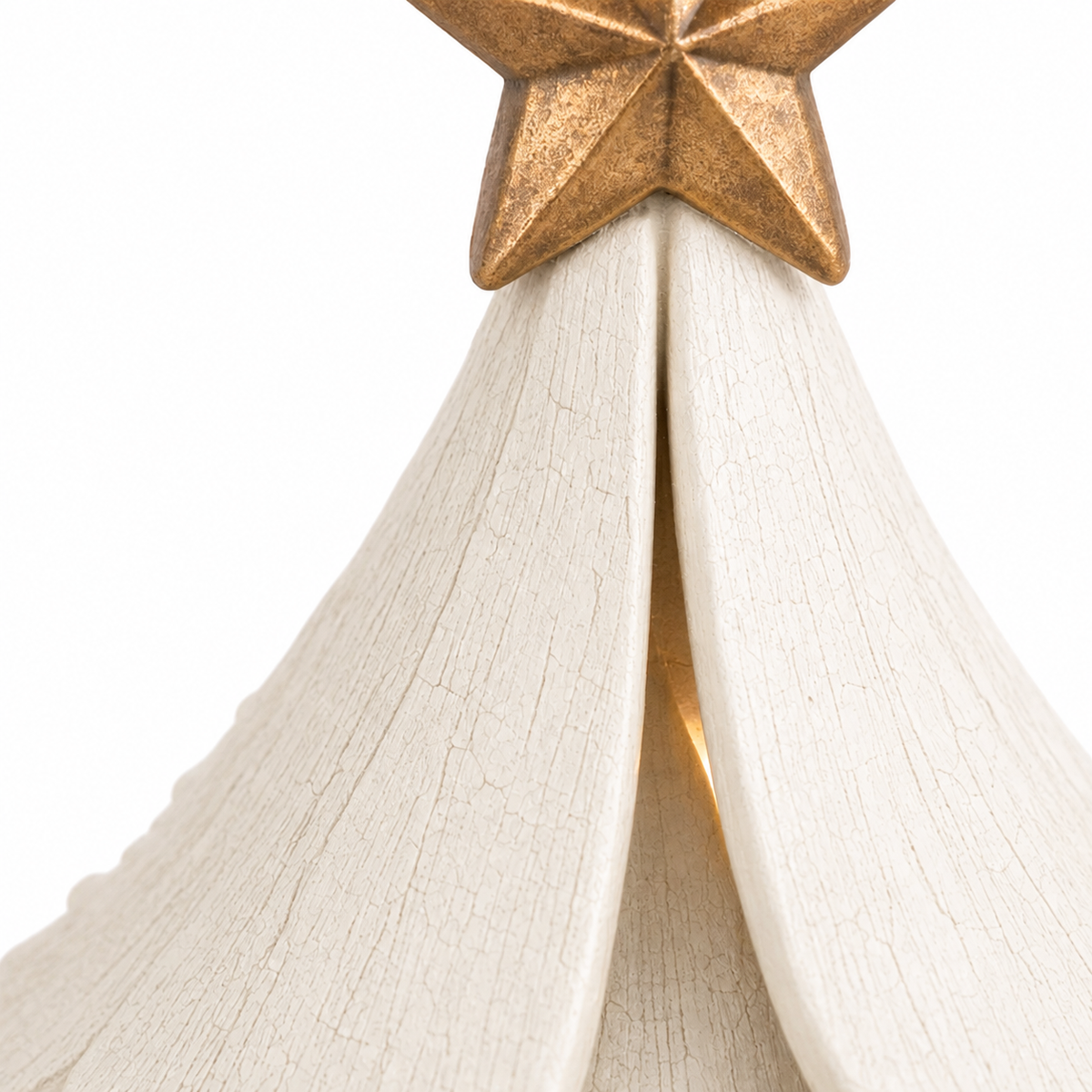 Verlichte kerstboomfiguren in vintagestijl (set van 2 stuks)