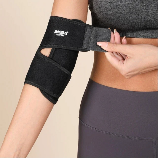 Verstelbare elleboog compressiebrace
