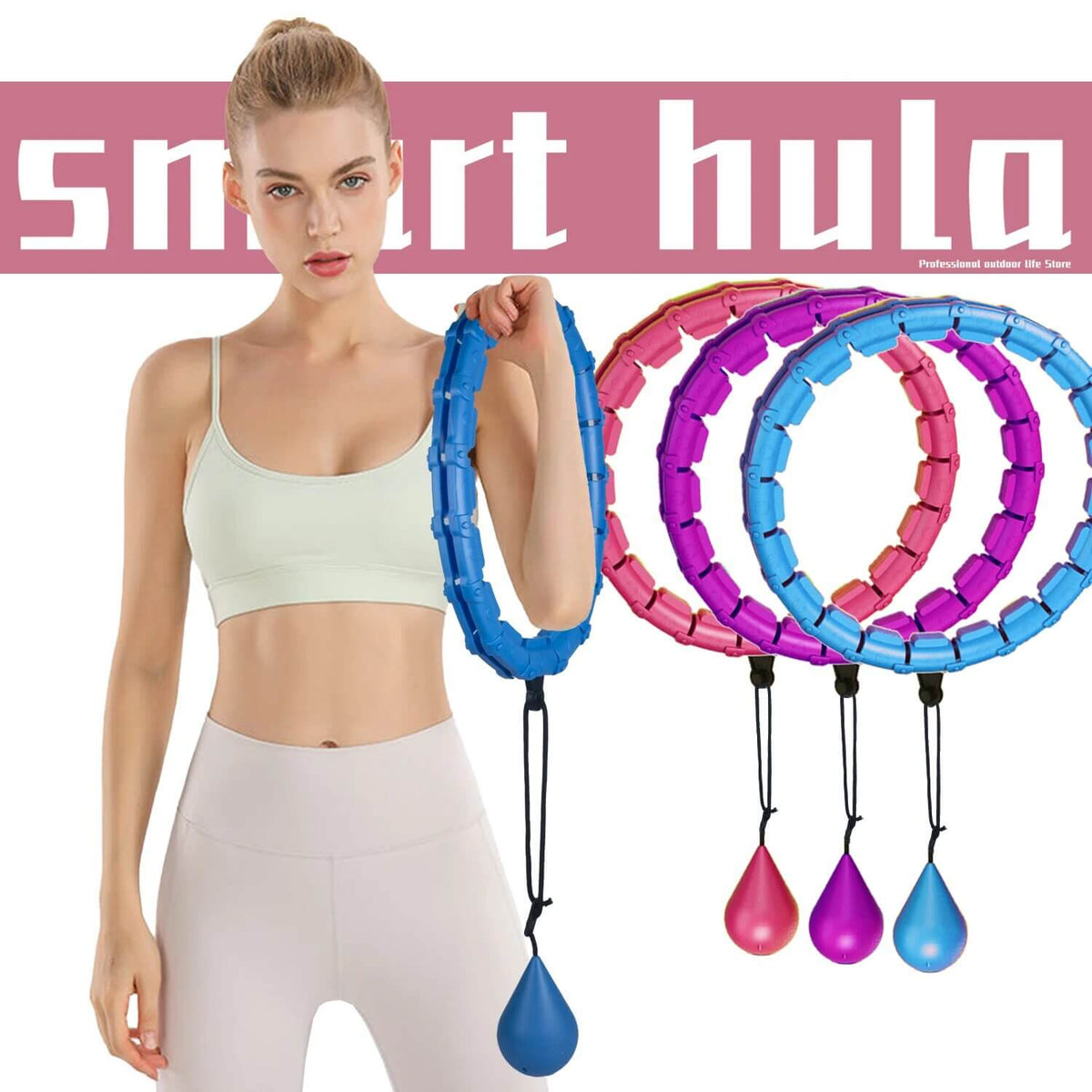 Verstelbare smart fitness hula hoop