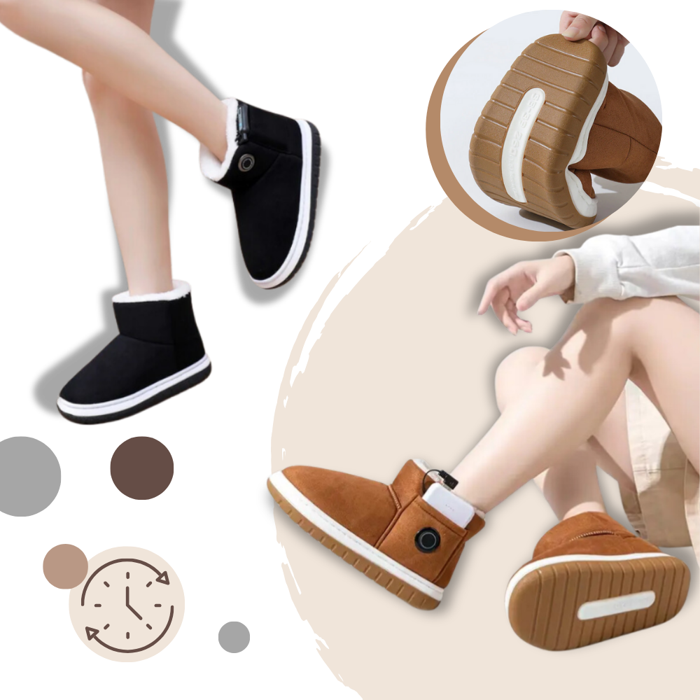 Verwarmbare winterschoenen met grafeen, instelbare temperatuur en oplaadbare batterij