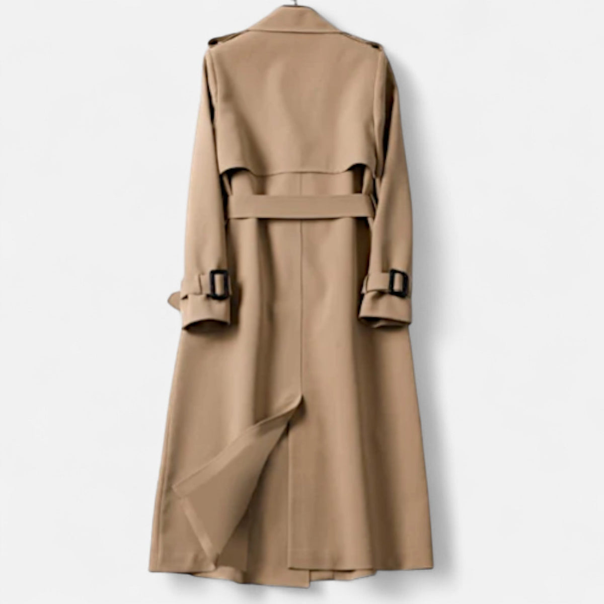 Vintage trenchcoat voor dames met iconische, moderne pasvorm