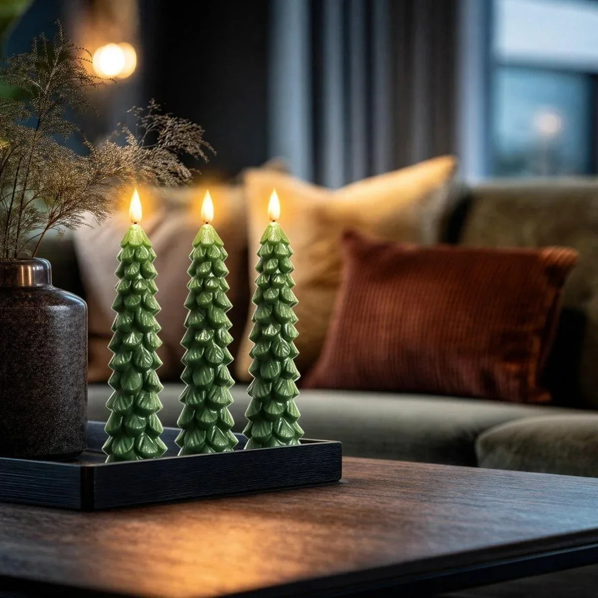Vlamloze kerstkaarsen met flikkerend ledlicht, afstandsbediening en timer