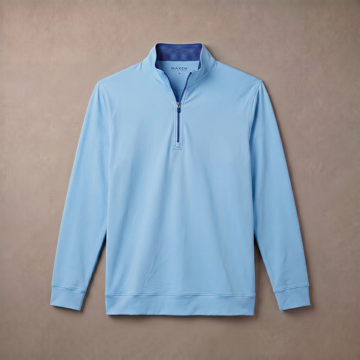 Vochtafvoerende golfpullover met 1/4-rits voor heren | 4-way stretch