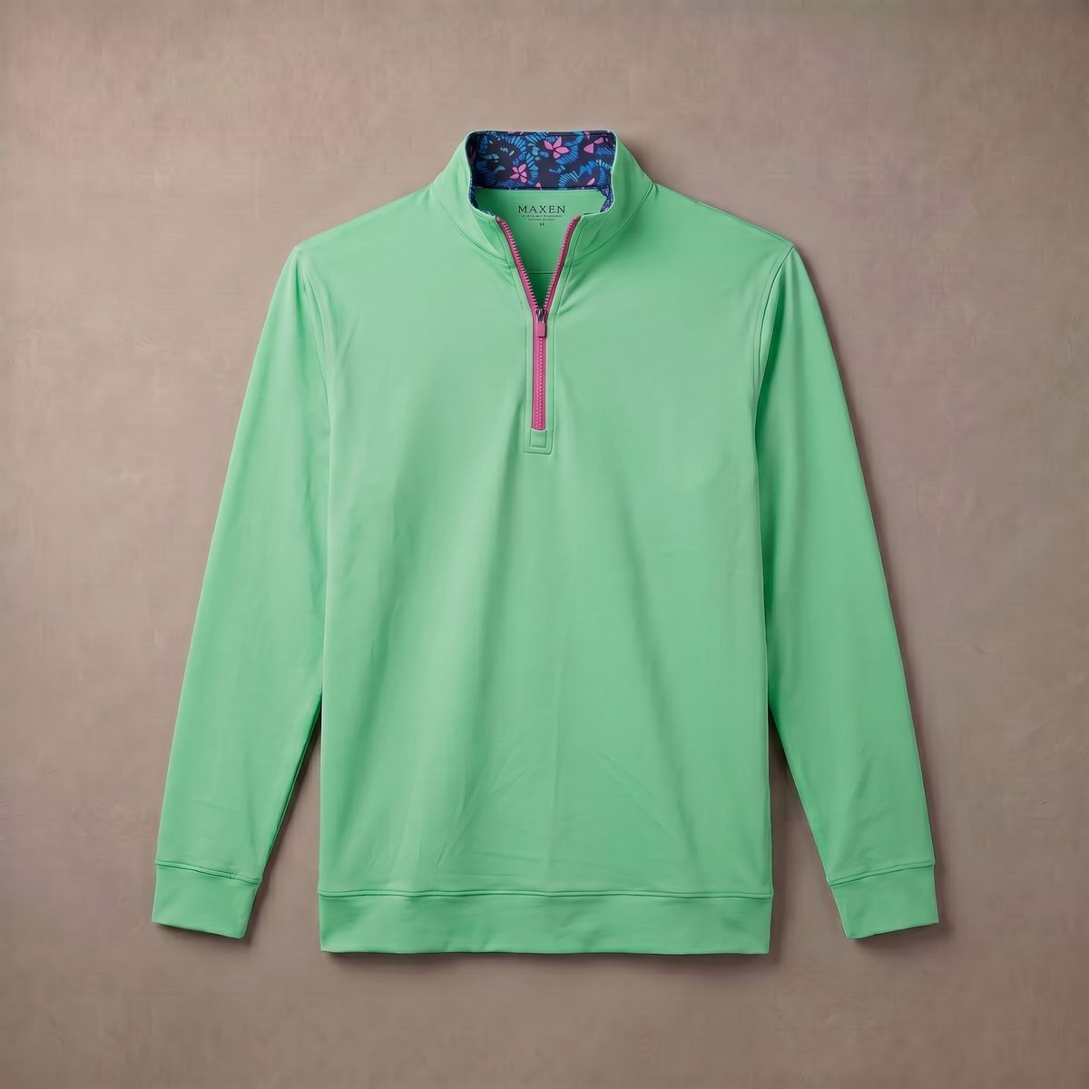 Vochtafvoerende golfpullover met 1/4-rits voor heren | 4-way stretch