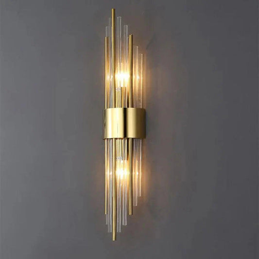 Wandlamp met kristaldesign voor binnenshuis