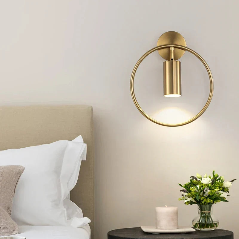 Wandlamp - Noords minimalistisch design in goud