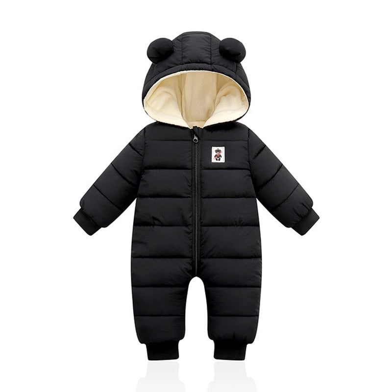 Warme en comfortabele kinderwinteroverall met oortjes