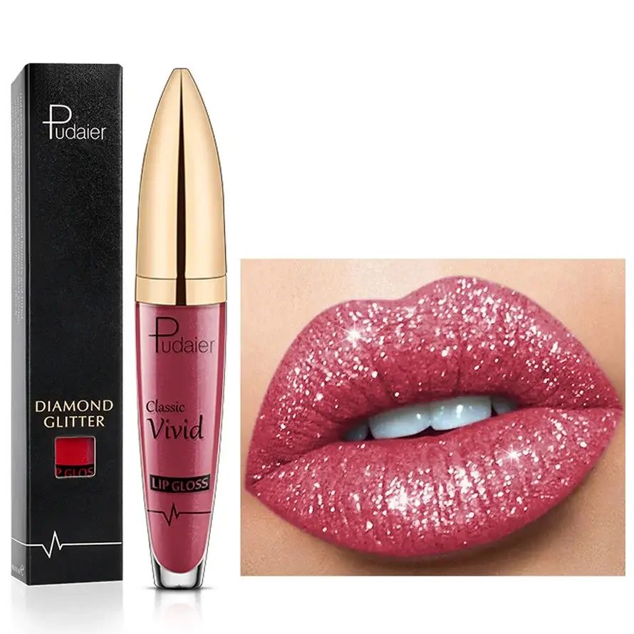 Waterbestendige Lipgloss met Strass – Langdurige Glans in Diverse Kleuren voor Elke Gelegenheid
