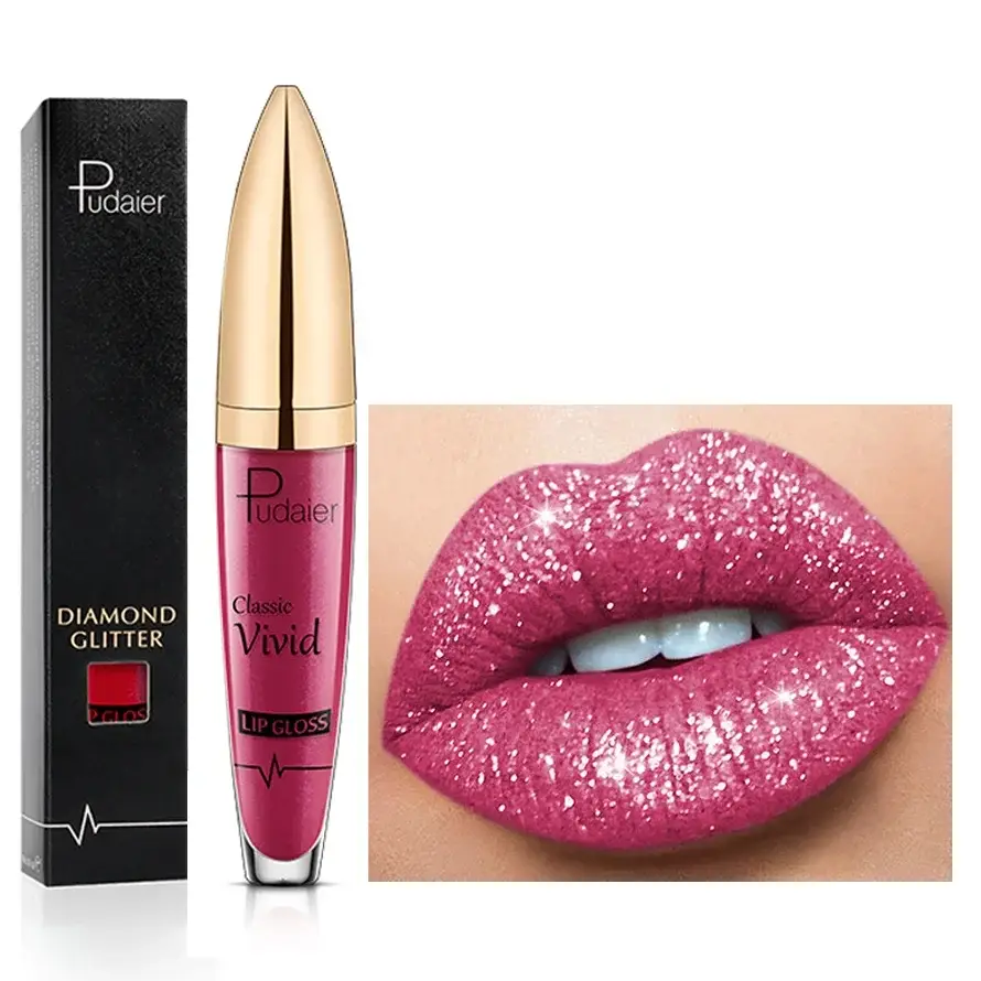 Waterbestendige Lipgloss met Strass – Langdurige Glans in Diverse Kleuren voor Elke Gelegenheid