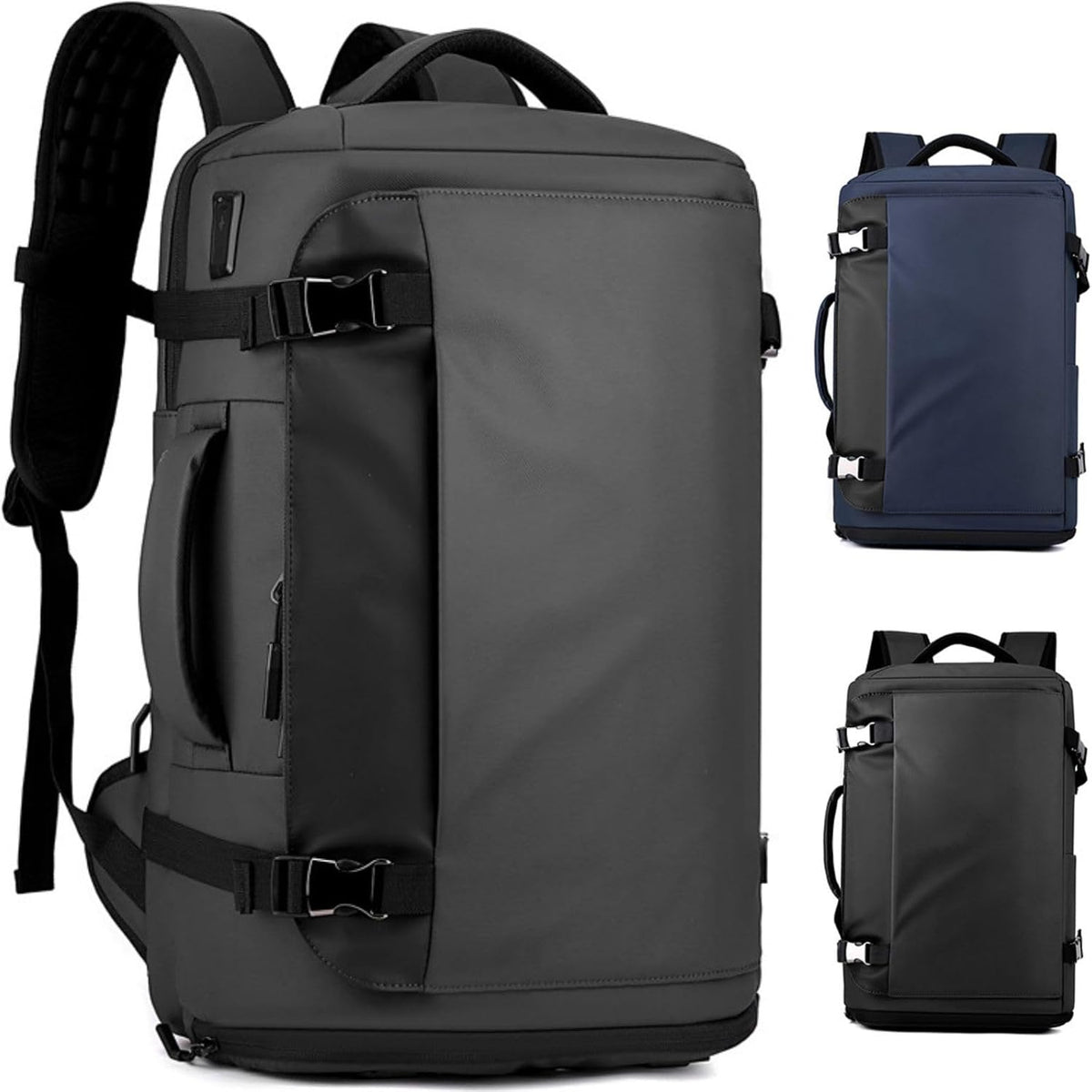 Waterdichte rugzak voor 15” laptop (38,1 cm) met zijopening & USB-C-poort