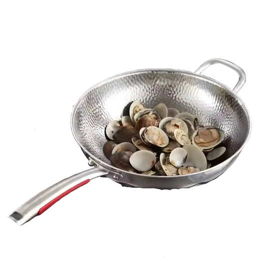 Wokpan met Ronde Bodem voor Inductie 32 cm – Ideaal voor Roerbakken en Fruiten